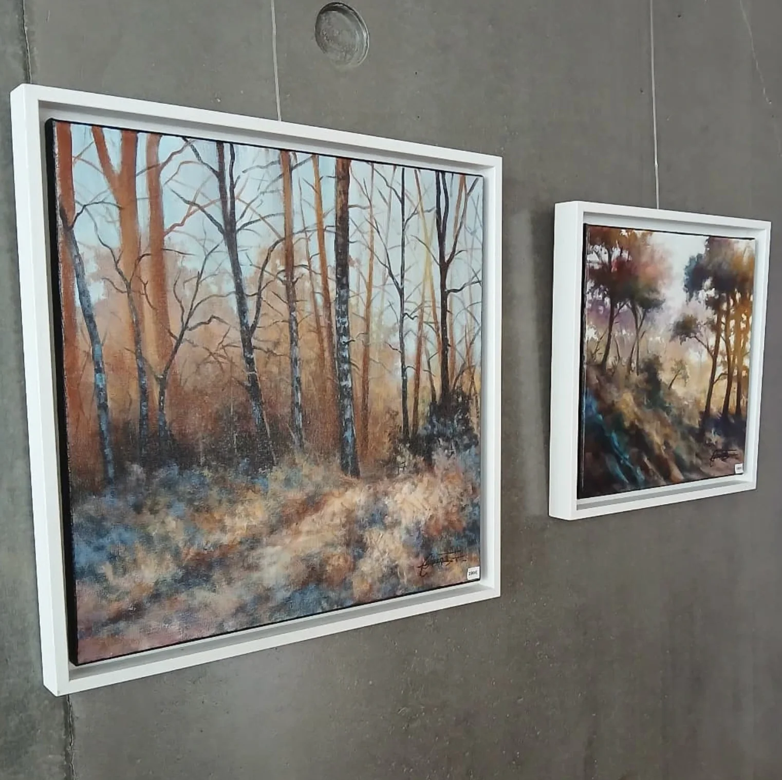 Paysages de Thierry Dupont encadrés au Belvédère de Château-Thébaud